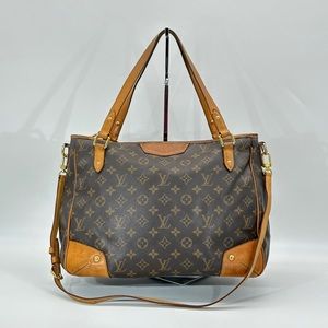 Louis Vuitton Monogram Canvas Brown & Tan Shoulder Bag